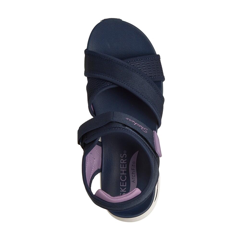 SANDALE FEMME Skechers Arch Fit 2.0  Feelin tissu BLEU 5/7