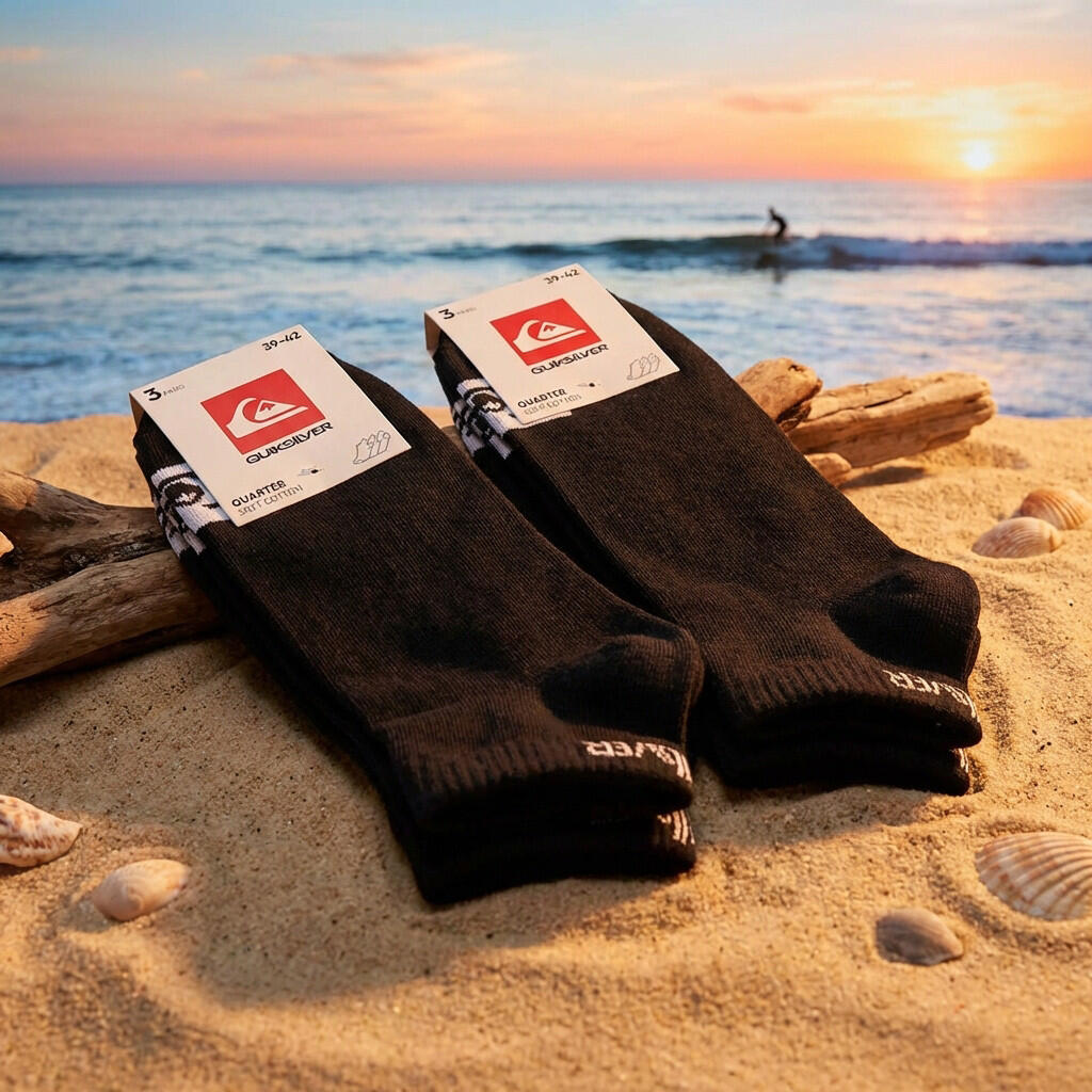 Quiksilver Confezione di calzini da uomo QUARTER Set da 6 paia Sport 5/7