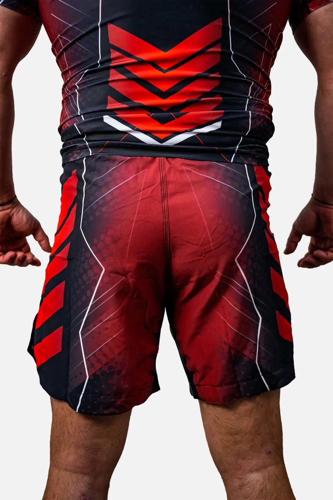Short MMA ARMURA Kempo 3.0 Rosu Juniori 4/4