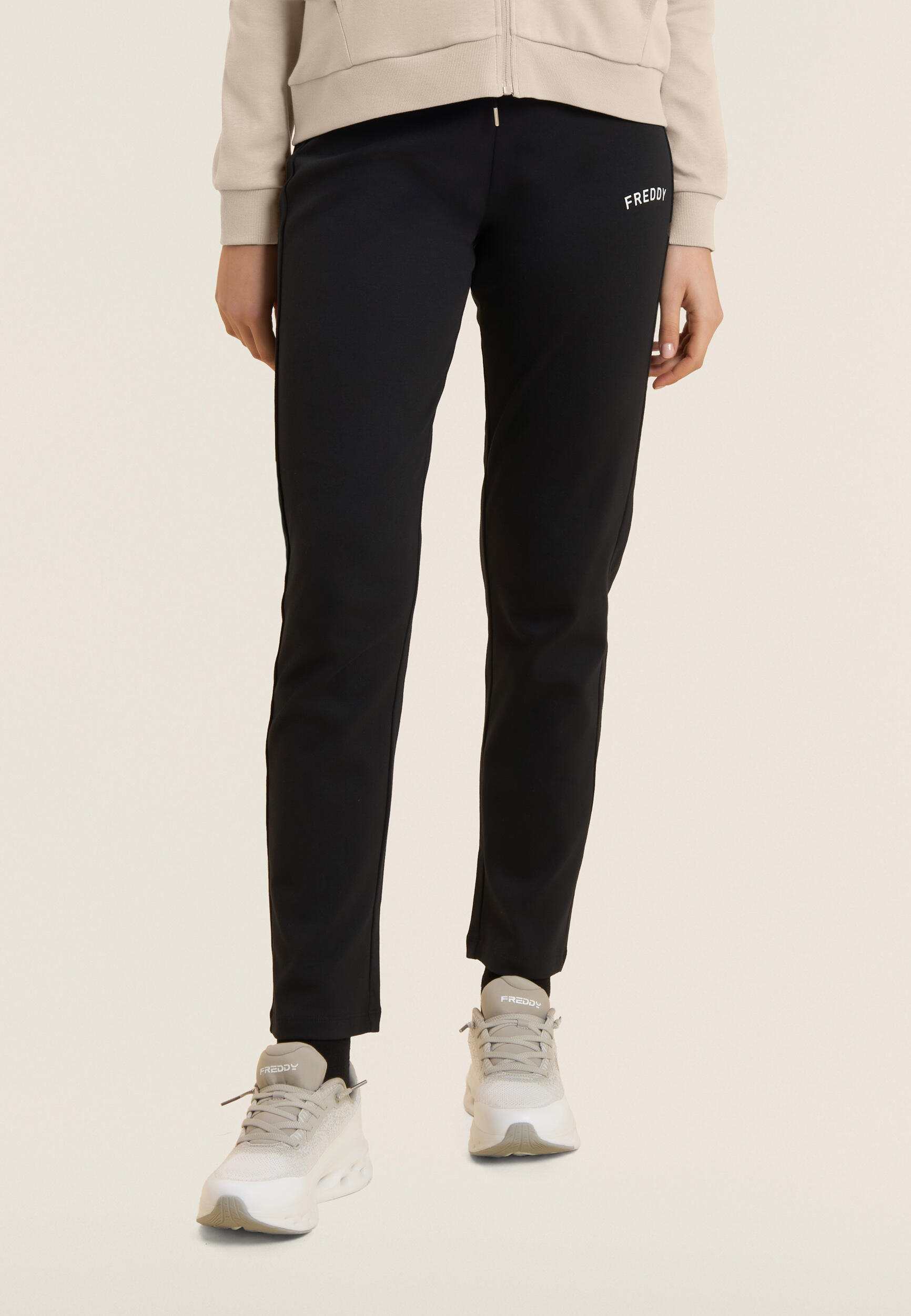 Tuta con zip e collo alto con interno animalier 4/5