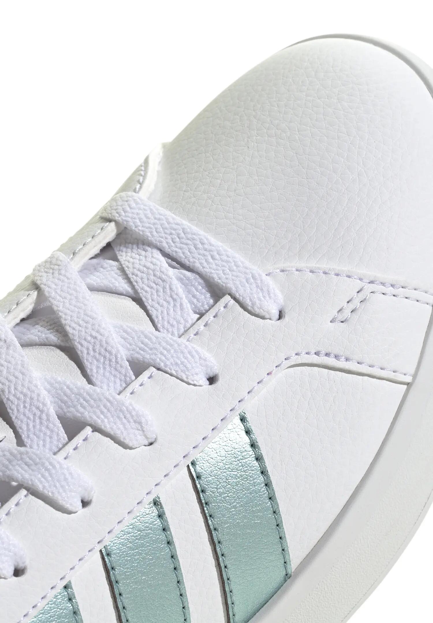 Adidas Damen Grand Court Base 3.0 Sneaker Freizeitschuh HQ0092 Wolkenweiß Grau 4/7