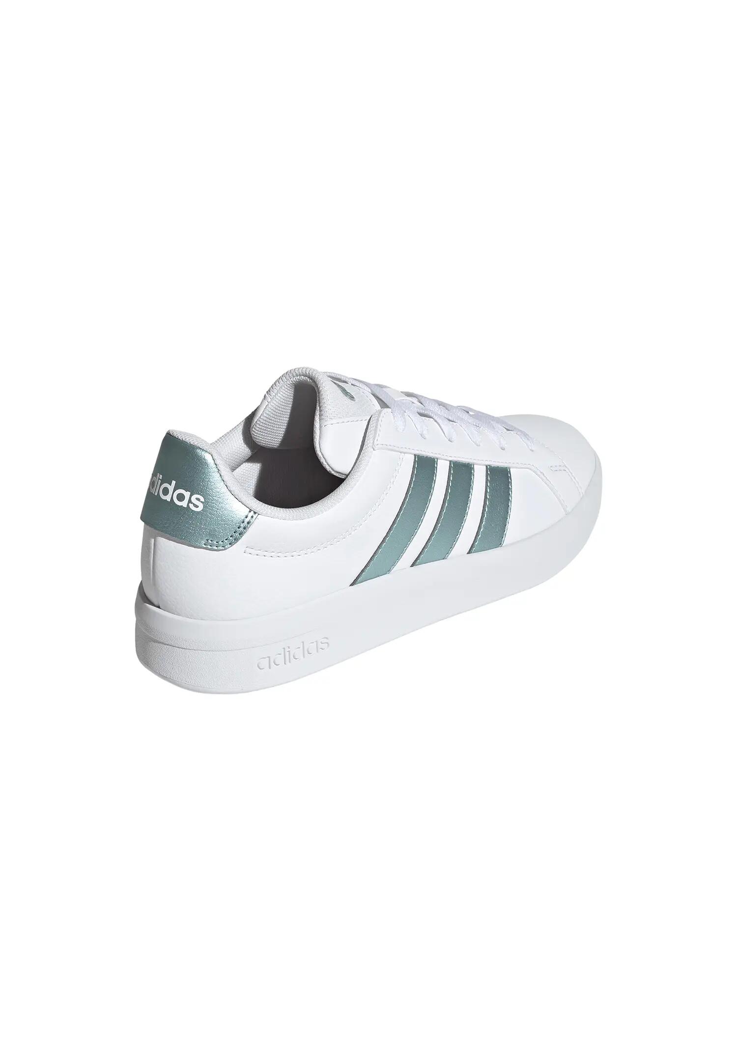 Adidas Damen Grand Court Base 3.0 Sneaker Freizeitschuh HQ0092 Wolkenweiß Grau 3/7