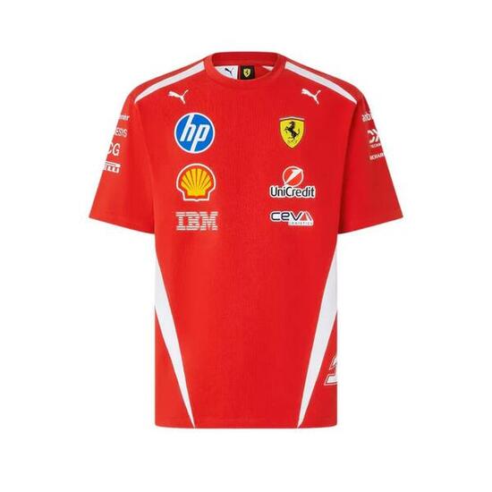PUMA T-shirt Scuderia Ferrari Driver Authentic Charles Leclerc 16 Replica 202...