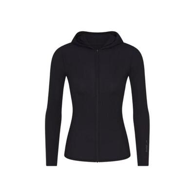 X skims women's weightless layers zip up hoodie obsidian