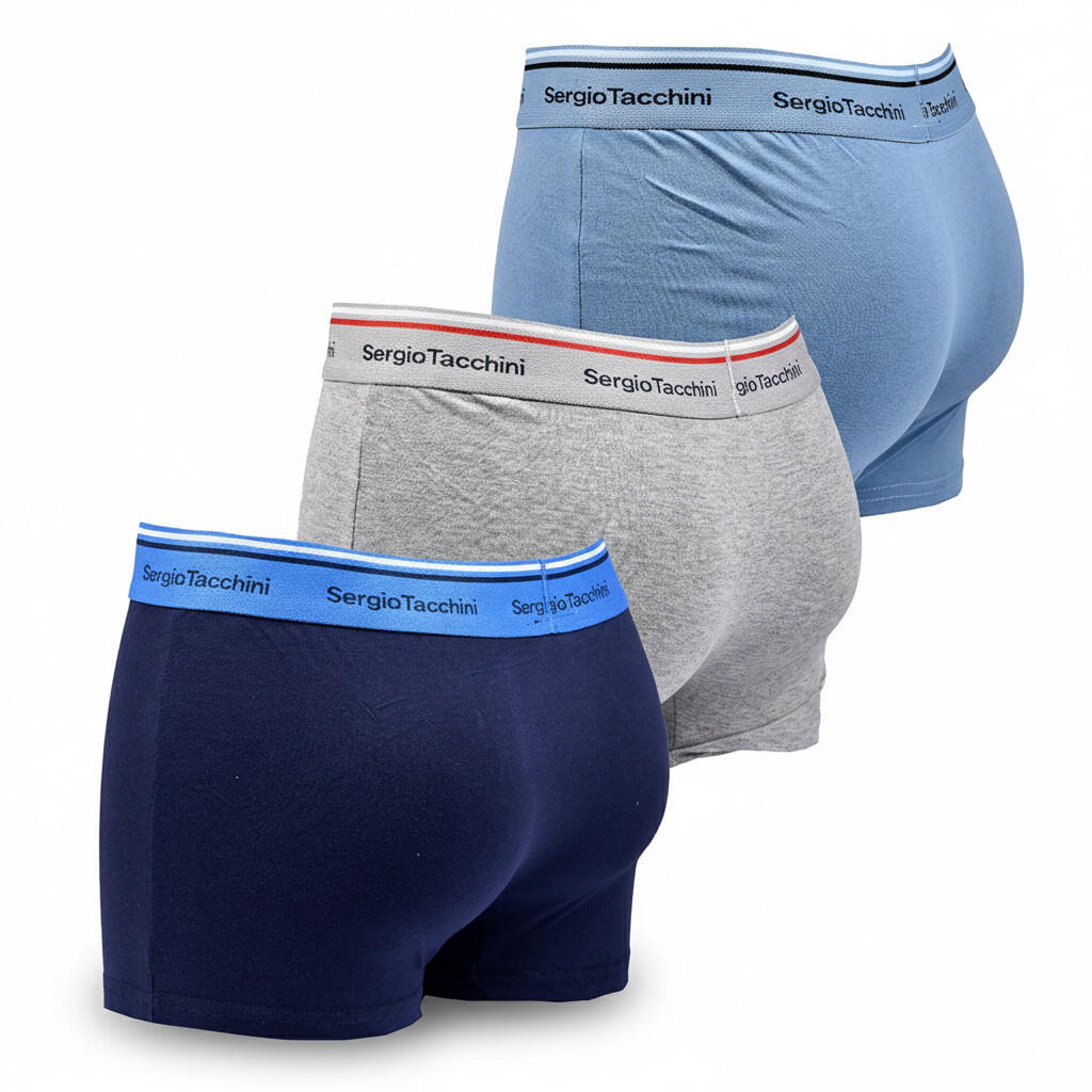 Sergio Tacchini Pack de calzoncillos bóxers para hombre Lote de 3 3/7