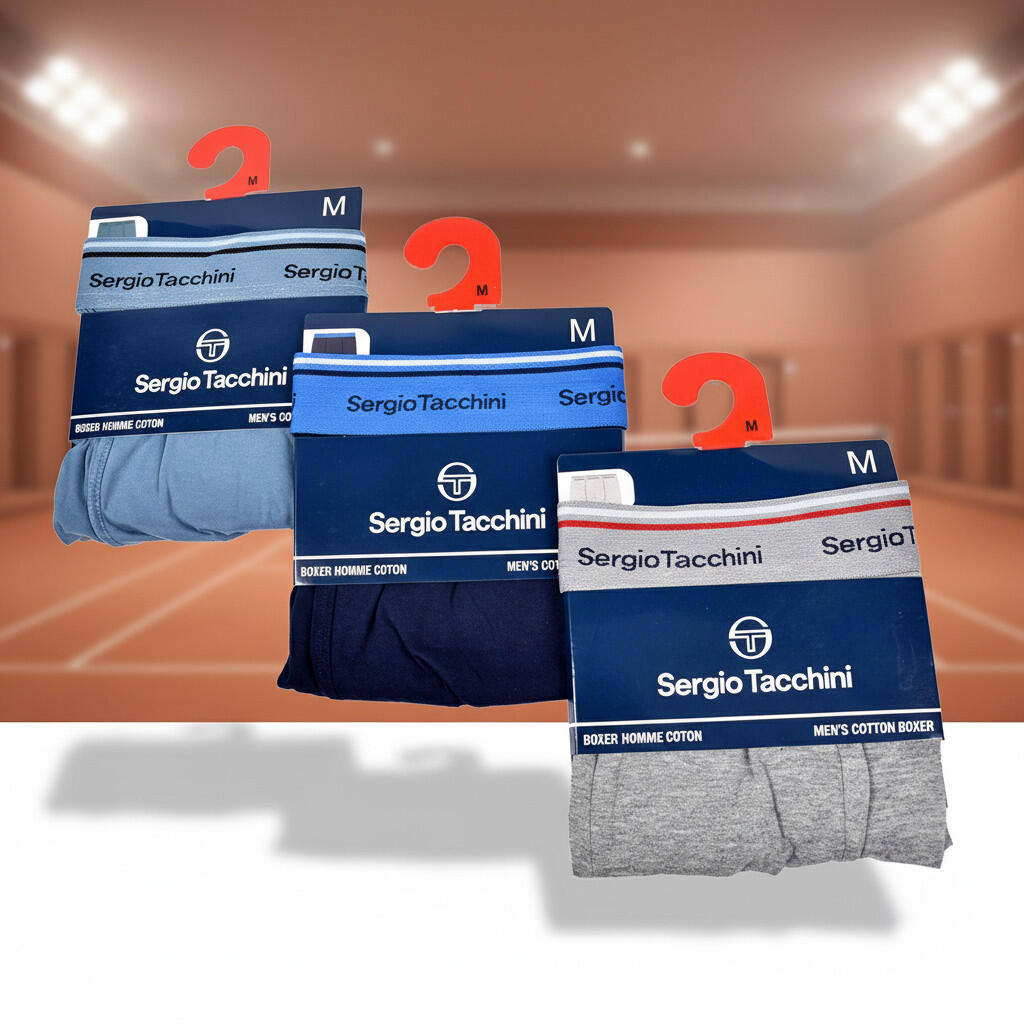 Sergio Tacchini Pack de calzoncillos bóxers para hombre Lote de 3 5/7