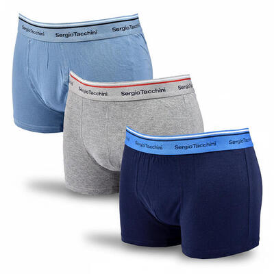 Sergio tacchini boxershortpakket voor heren set van 3