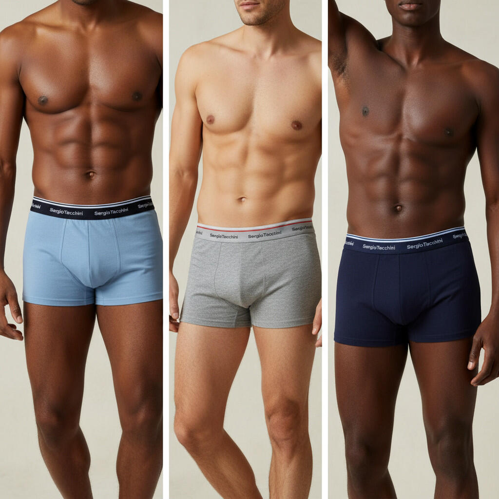 Sergio Tacchini Pack de calzoncillos bóxers para hombre Lote de 6 4/7