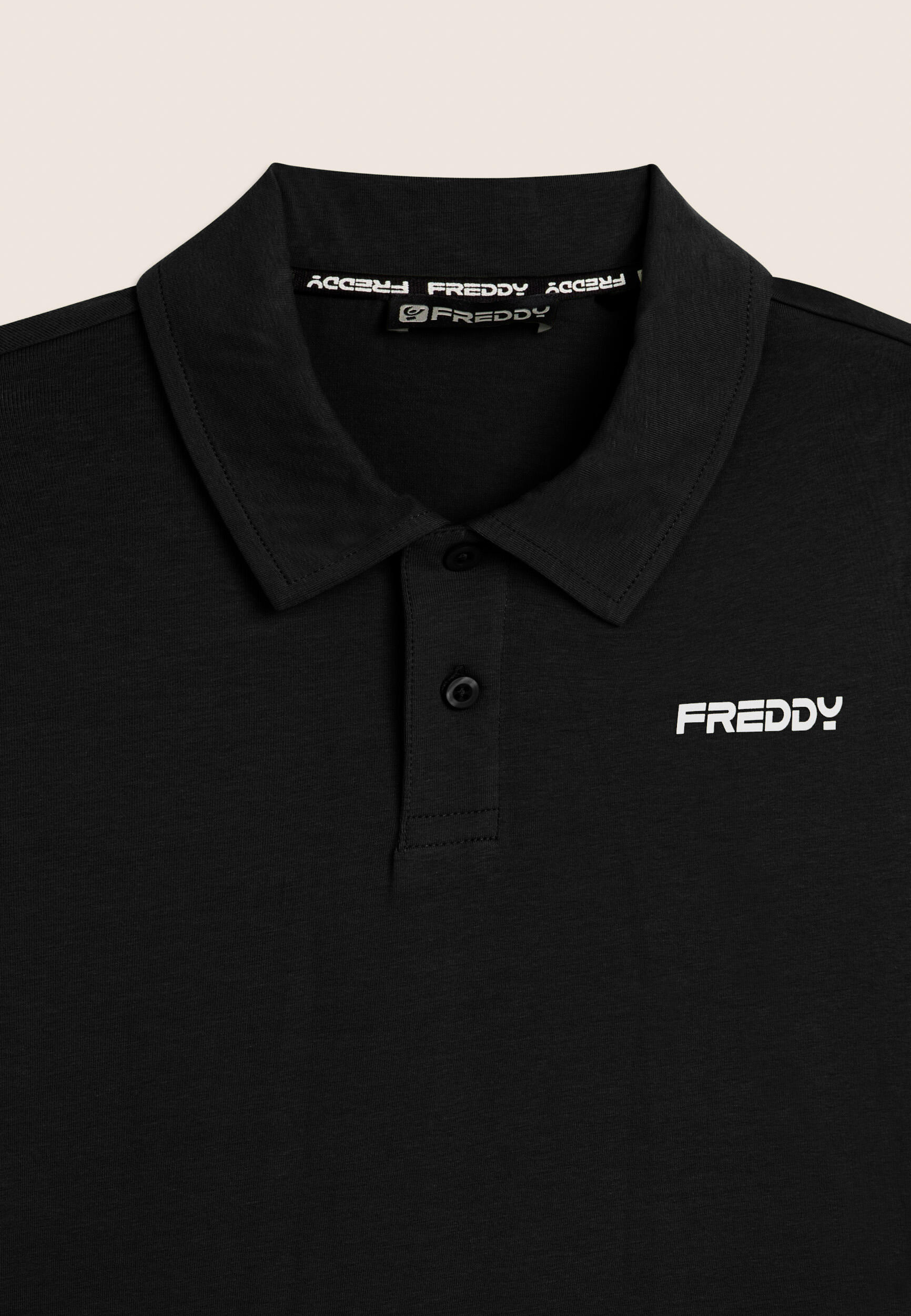 Polo en jersey élastique épais avec logo 3/3