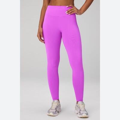 Naadloze scrunch legging voor dames, gemaakt van elastisch materiaal.