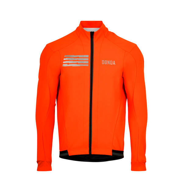 Torrential Jacket Orange - Mens Thermal Cycling Jacket 1/5