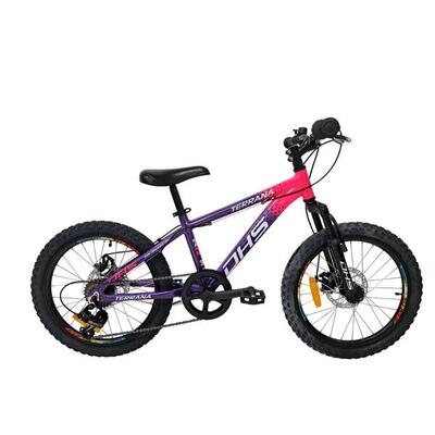 Kinderfiets dhs terrana 2023 – 20 inch, model 2026, rood-zwart