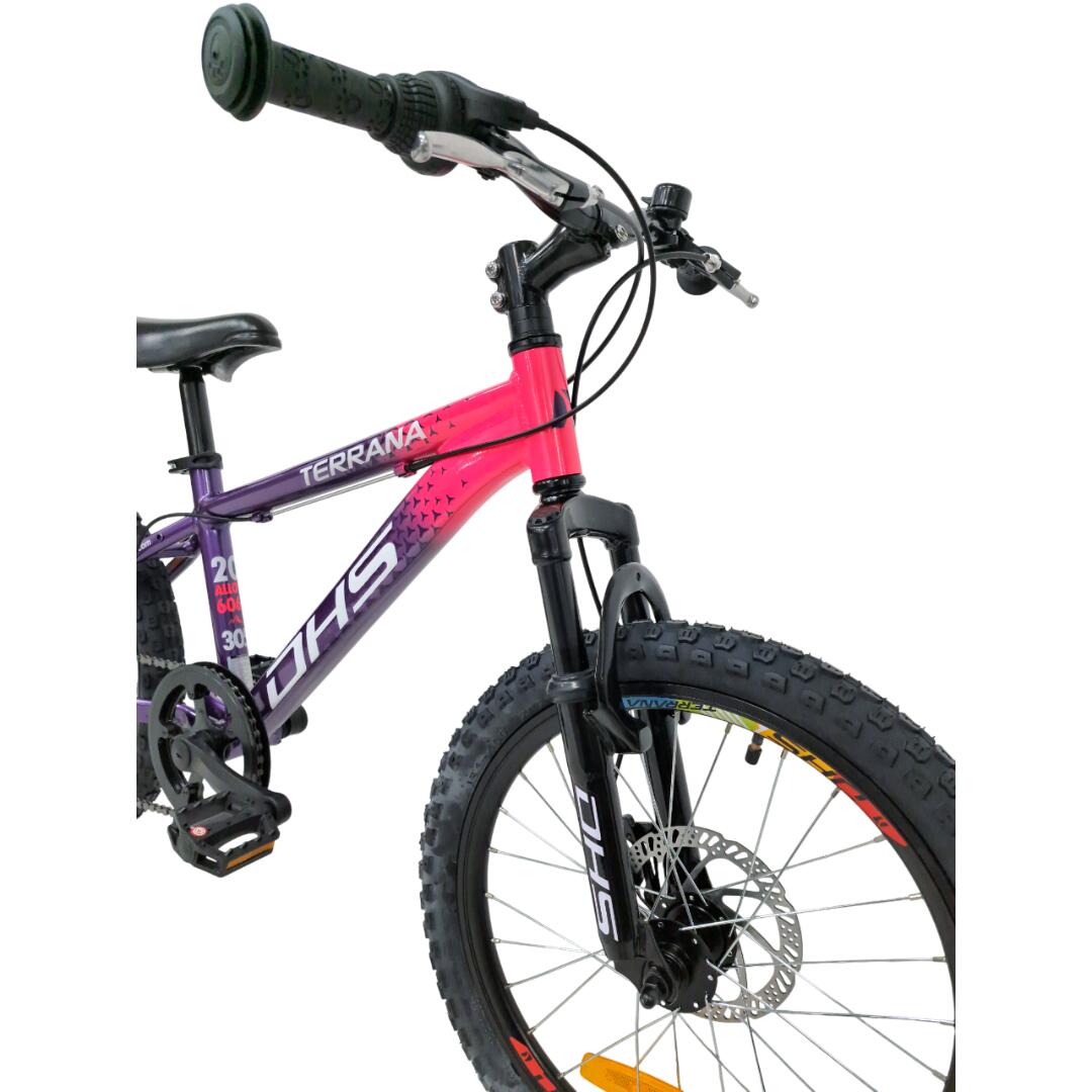 Kinderfahrrad DHS Terrana 2023 – 20 Zoll, Modell 2026, lila-rosa 3/7
