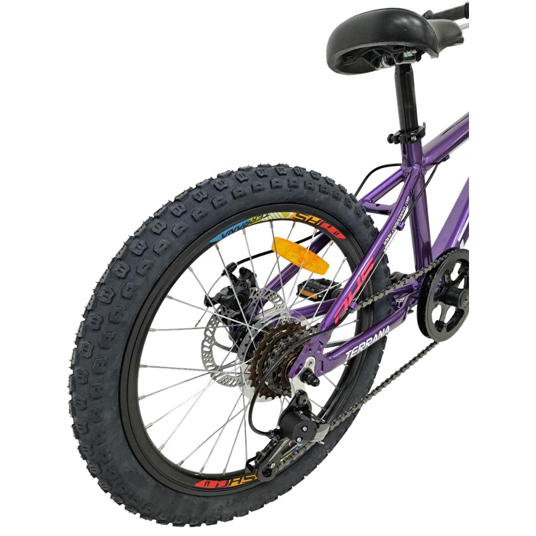 Kinderfahrrad DHS Terrana 2023 – 20 Zoll, Modell 2026, lila-rosa 2/7