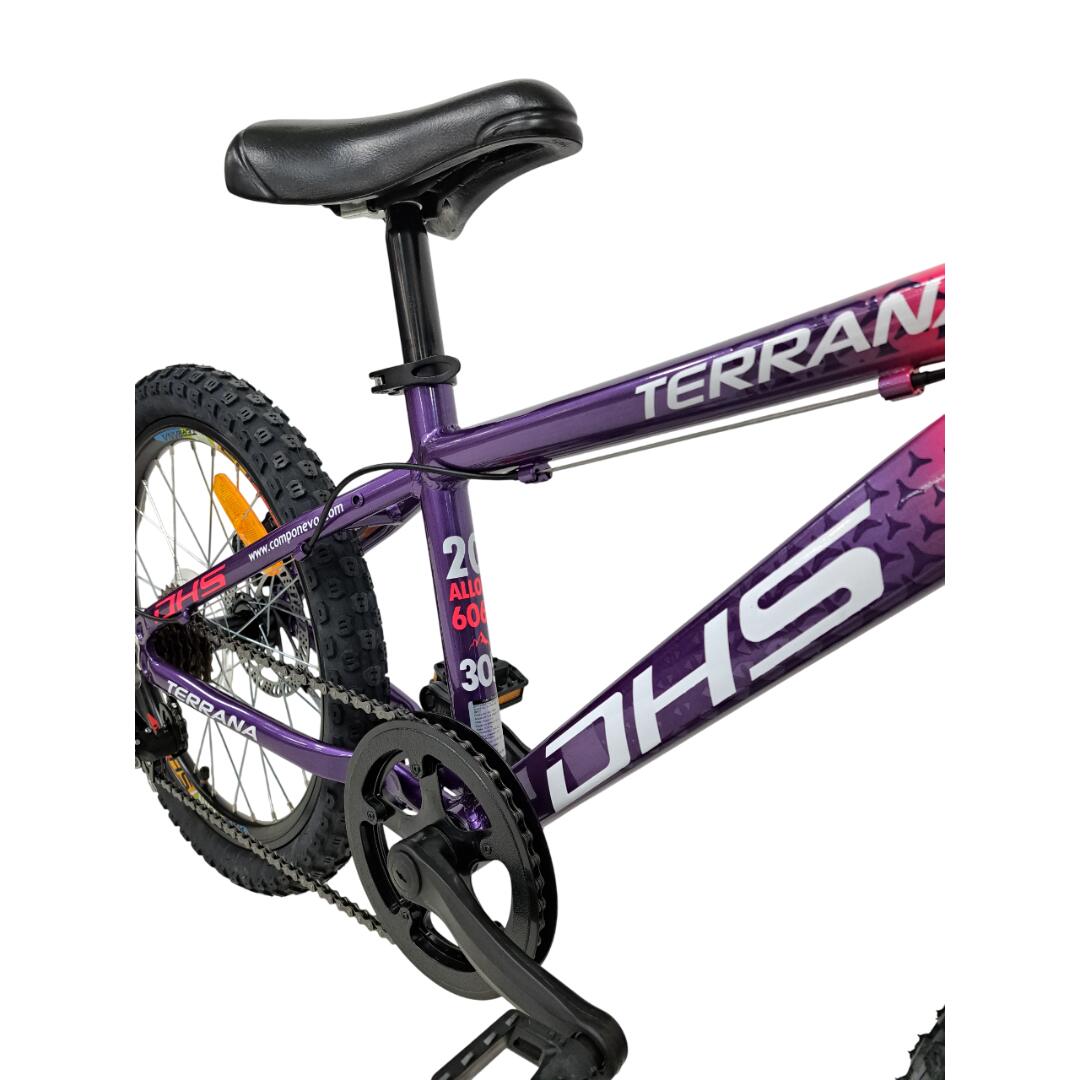 Kinderfahrrad DHS Terrana 2023 – 20 Zoll, Modell 2026, lila-rosa 4/7