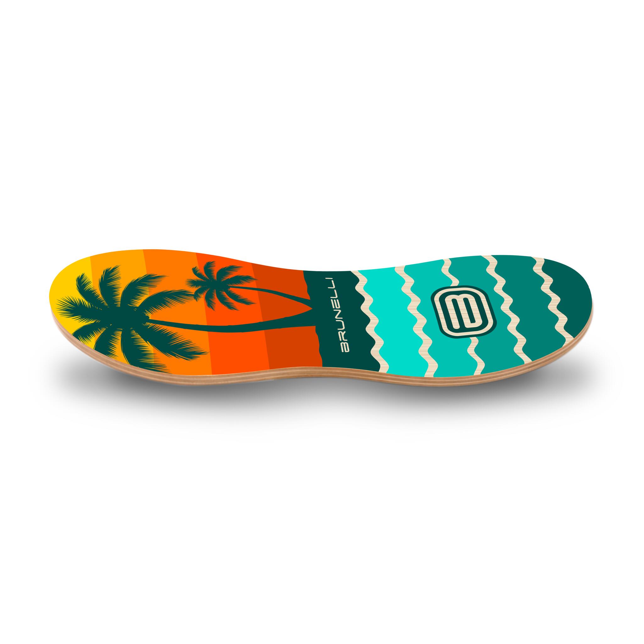 Peanut 86cm Balance Board Set mit Korkrolle & Halbkugel – Komplettset 4/6