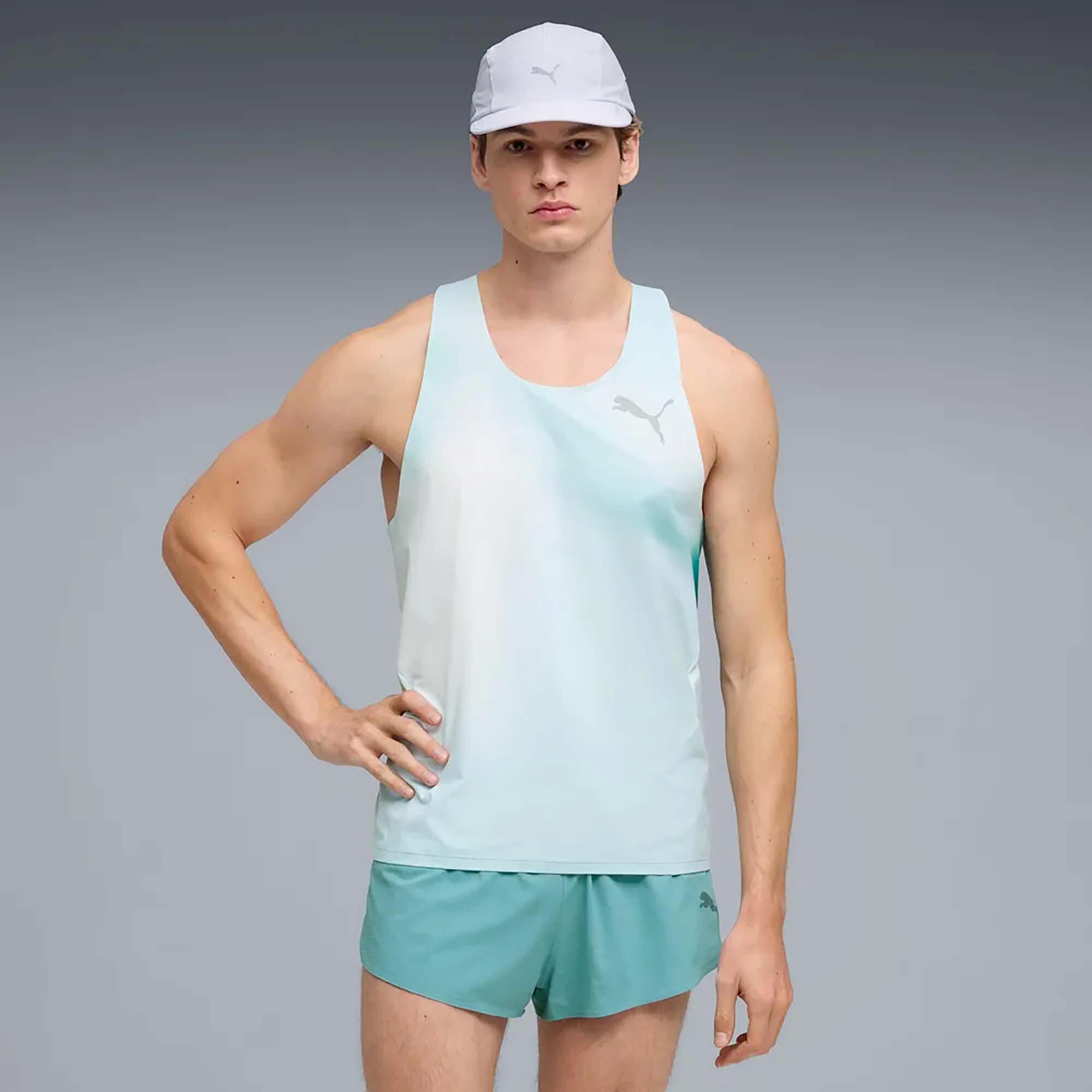 Puma M Lightspeed Ultraweave Graphic Singlet Tanktop Volwassenen 2/5