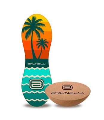 Peanut 86cm houten balansbord set met halve bol – balans