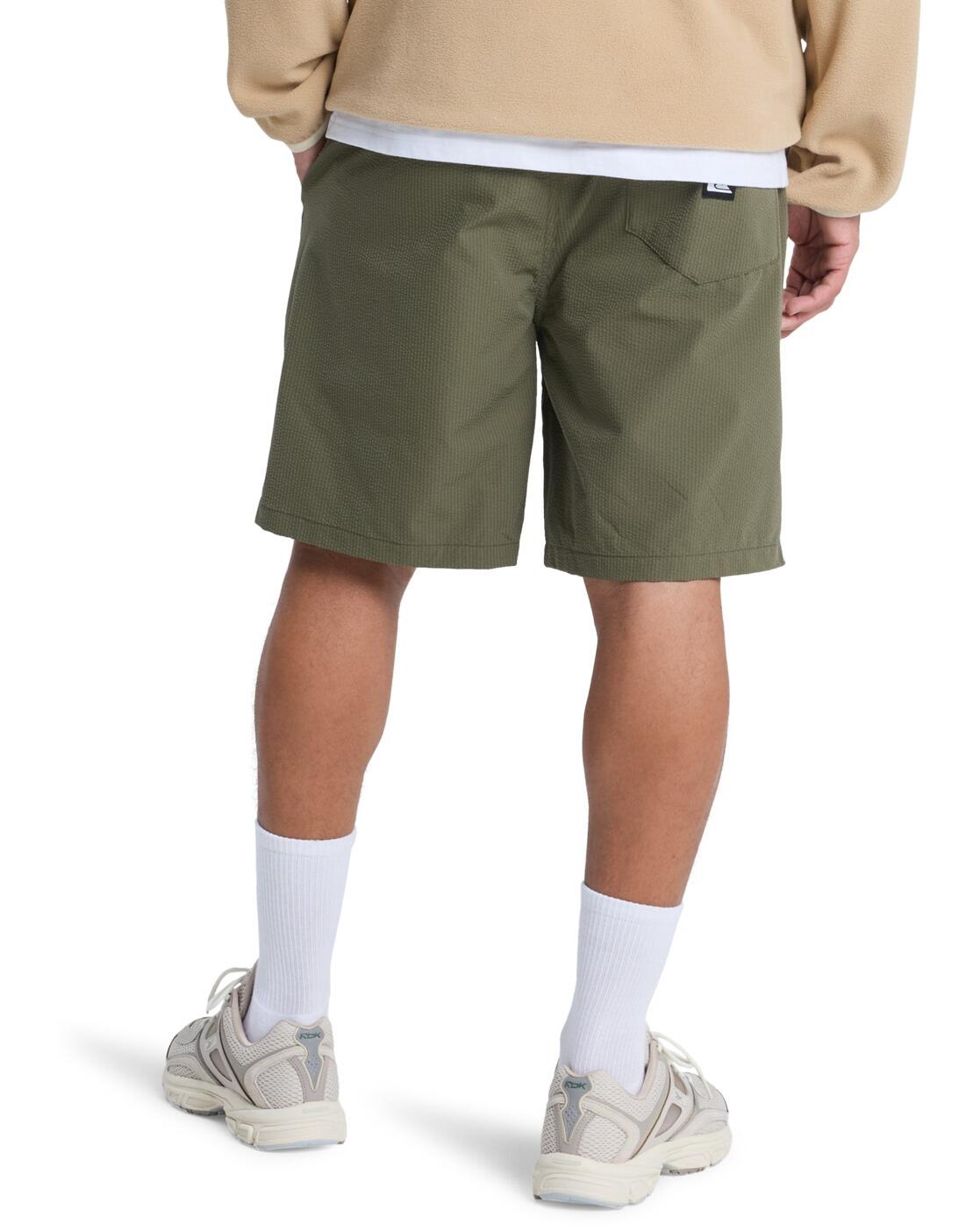 Short taille élastique TAXER TEXTURED Vert Homme 2/4