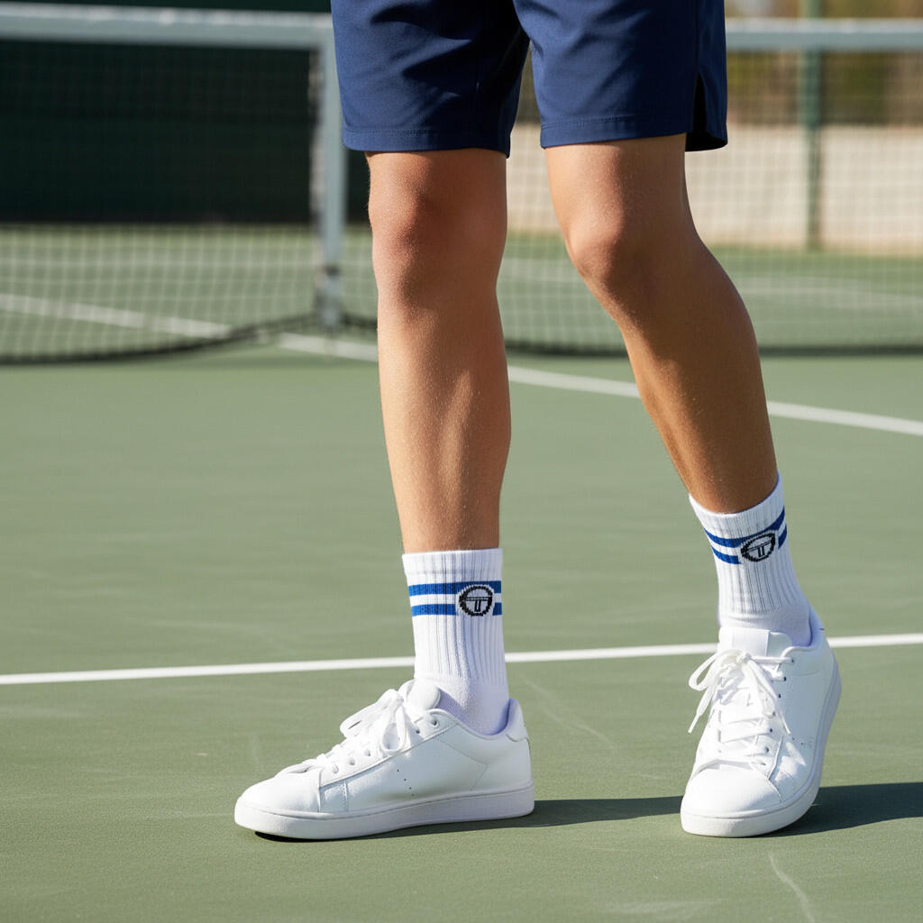 Sergio Tacchini Pack de Chaussettes enfant Tennis Crew Lot de 9 Paires 2/7