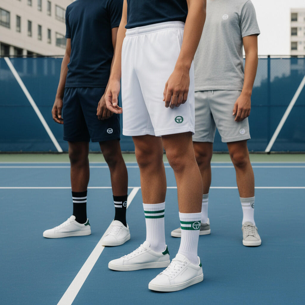 Sergio Tacchini Pack de Chaussettes enfant Tennis Crew Lot de 9 Paires 4/7
