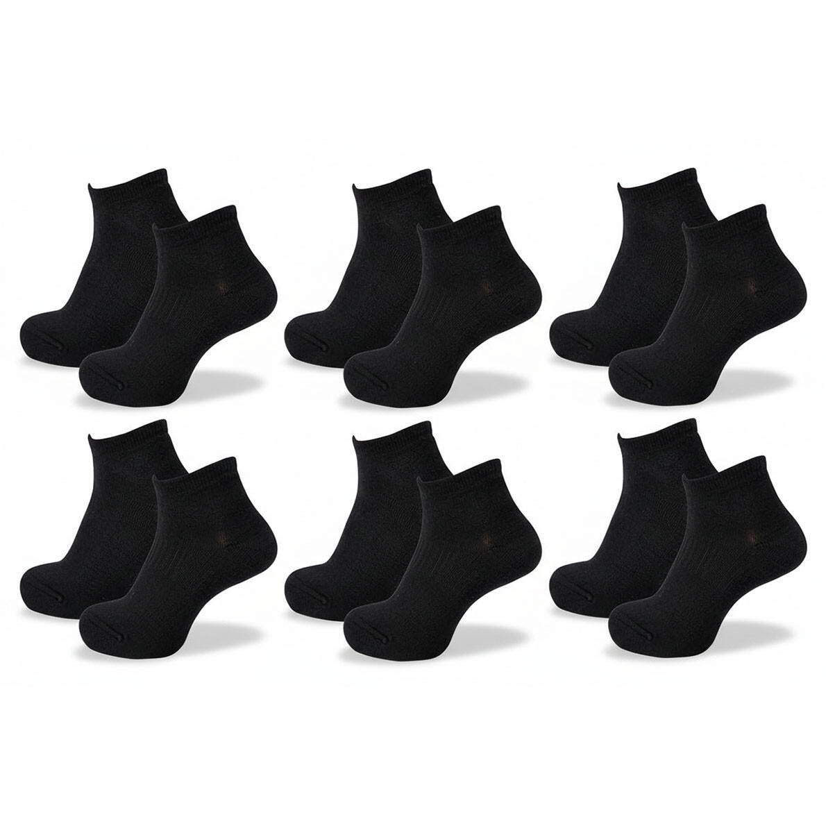 Sergio Tacchini Pack Calcetines Cortos Mujer Quarter Lote de 6 3/7