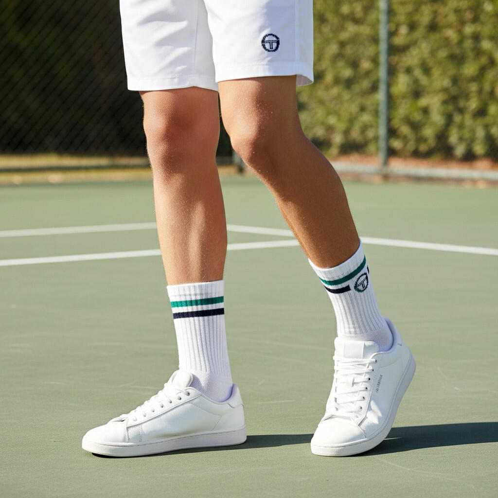 Sergio Tacchini Pack de Chaussettes enfant Tennis Crew Lot de 6 Paires 2/7