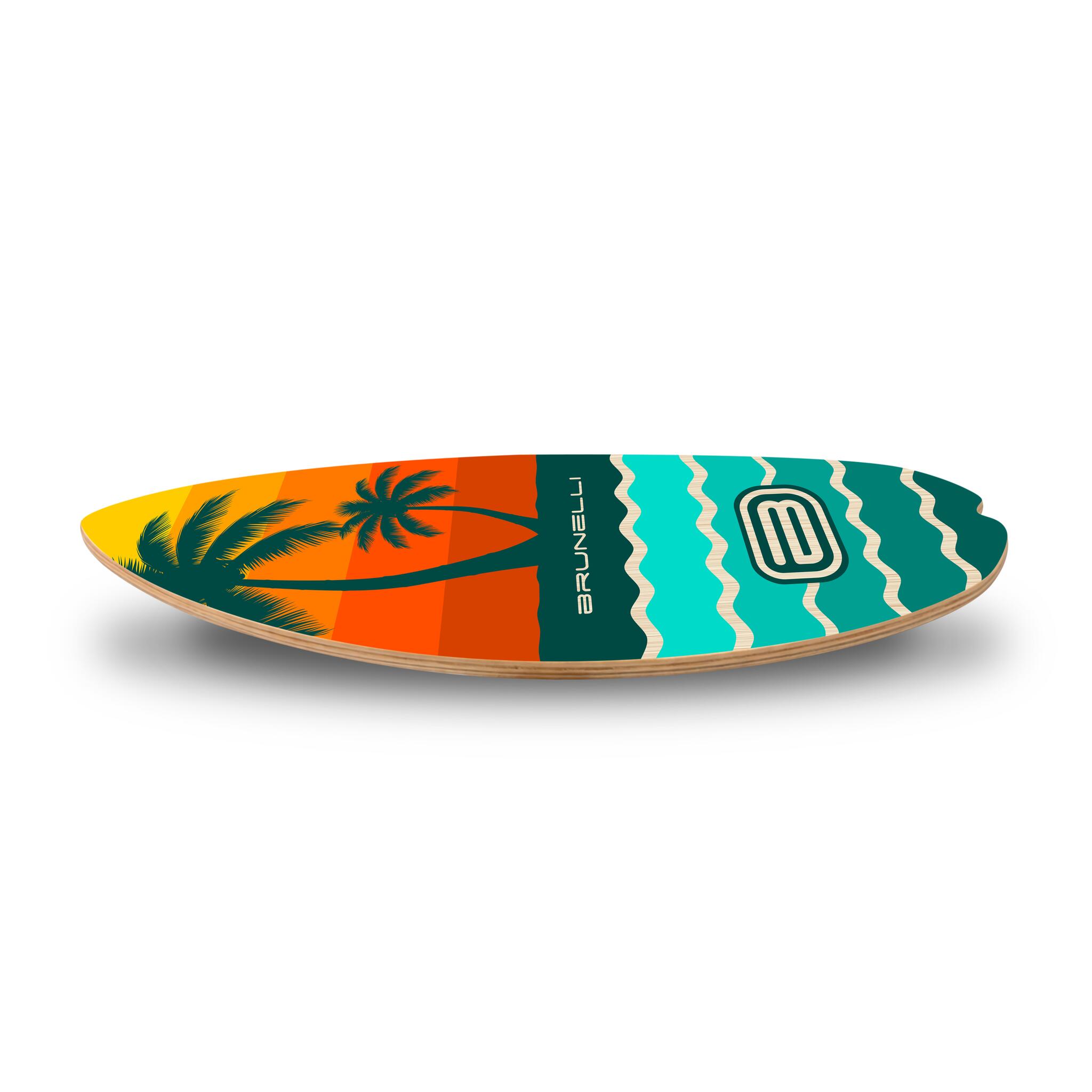Halfshell 88cm Balance Board Set Holz mit Halbkugel – Gleichgewicht & Koordinati 3/5