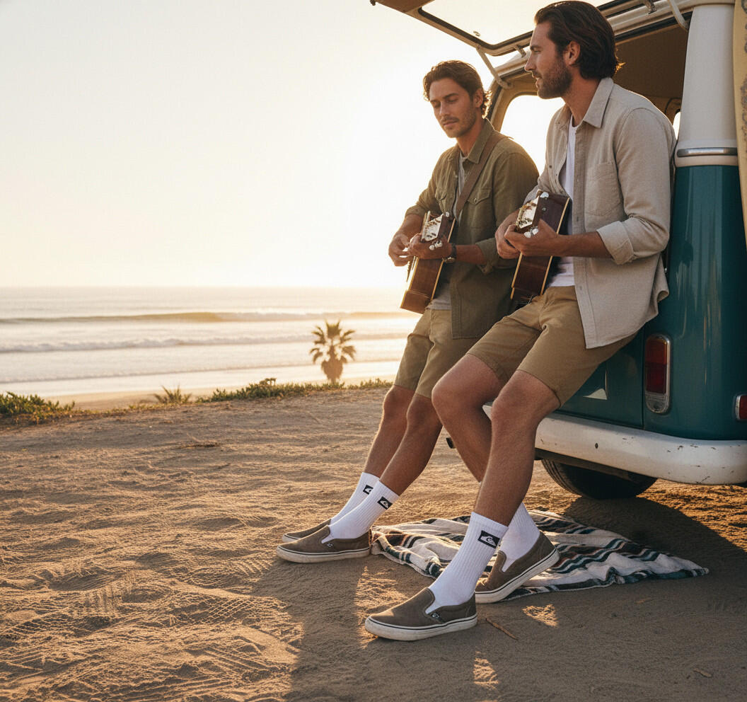 Quiksilver Confezione di calzini da uomo Crew Set da 6 paia Regular Lifestyle 3/7