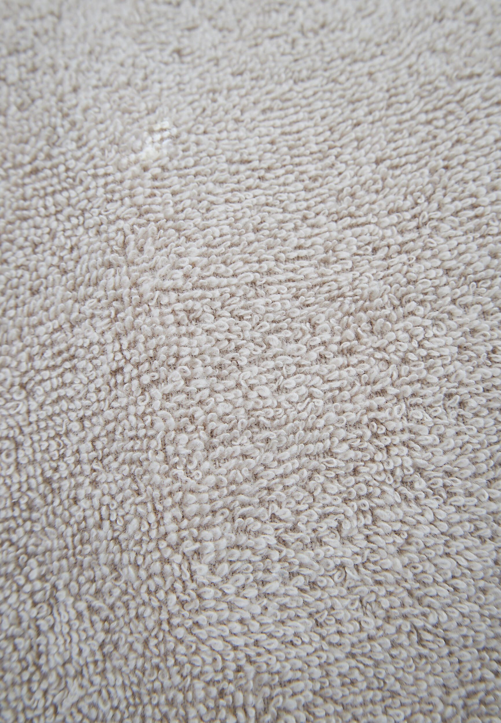 Accappatoio Beige in Spugna con Logo Ricamato e Tasche 4/4