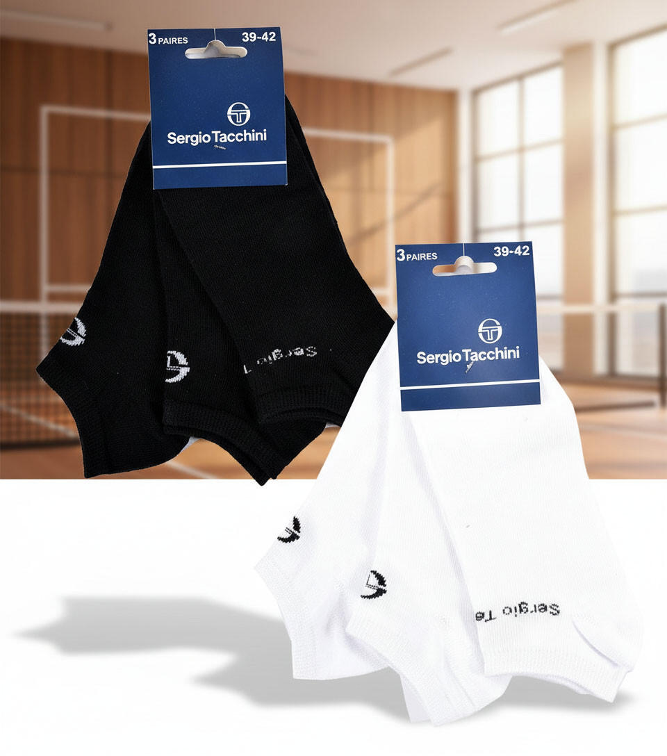 Sergio Tacchini Pack Chaussettes courtes Femme Sneaker  Lot de 6 5/7