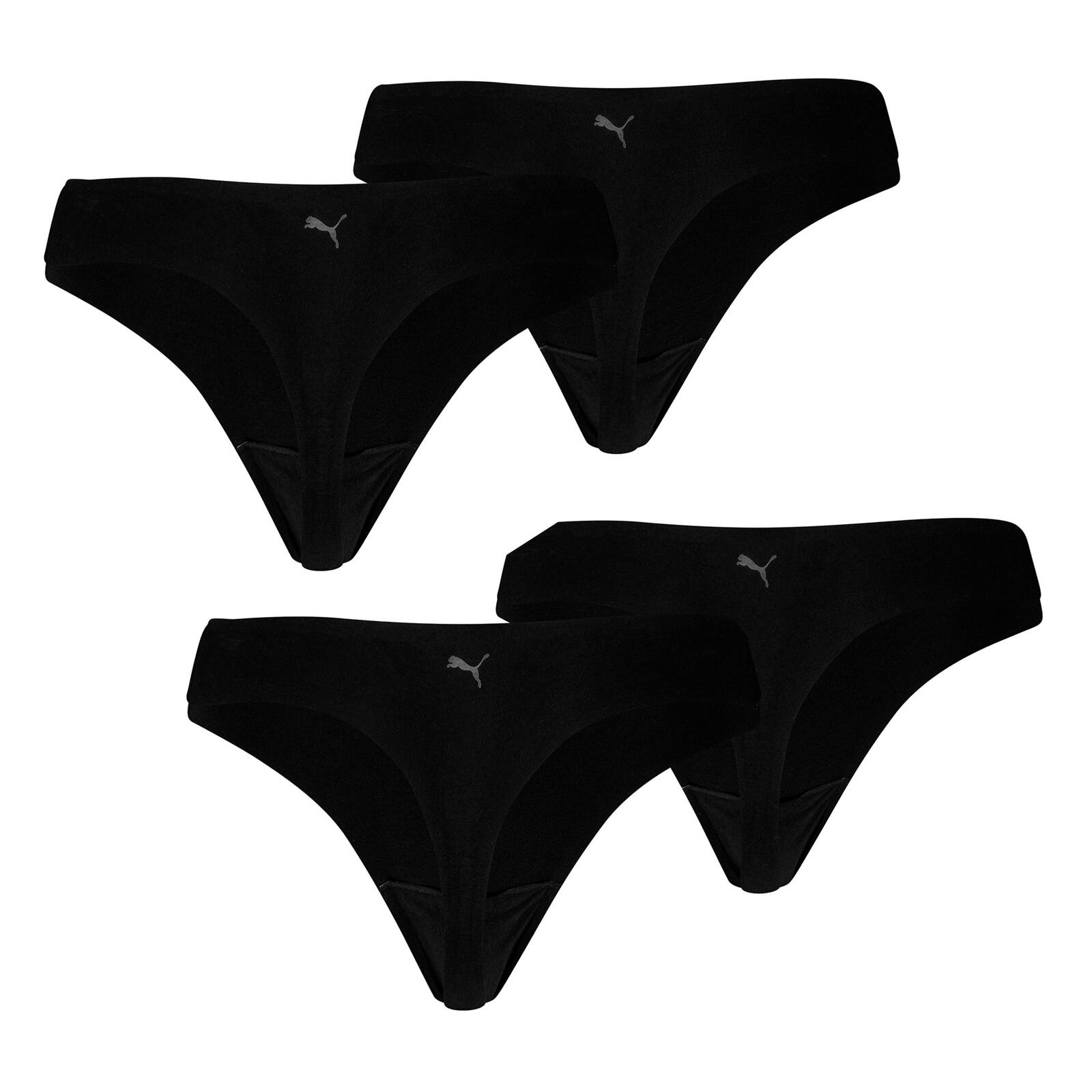 4er Pack Strings weich elastisch Damen - Invisible Ultra Soft Cotton 3/4