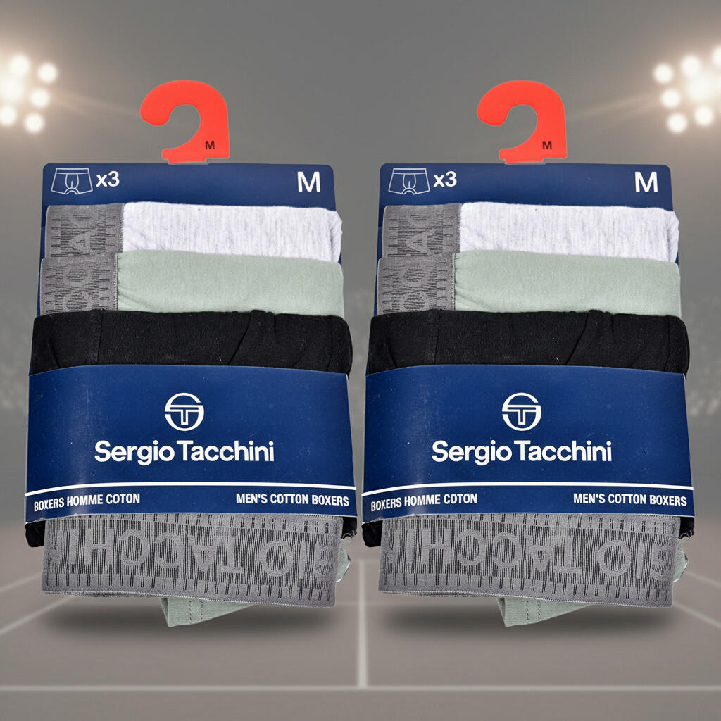 Sergio Tacchini Pack de calzoncillos bóxers para hombre Lote de 6 5/7