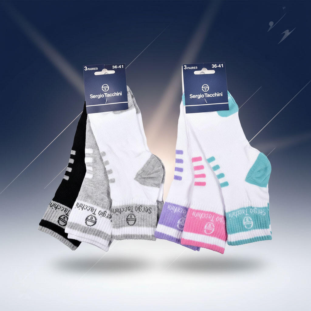 Sergio Tacchini Pack Chaussettes Courte Femme Quarter   Lot de 6 5/7