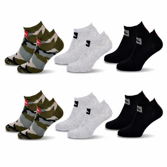 Quiksilver Pack de Chaussettes Homme SNEAKER Lot 6 Paires Sport