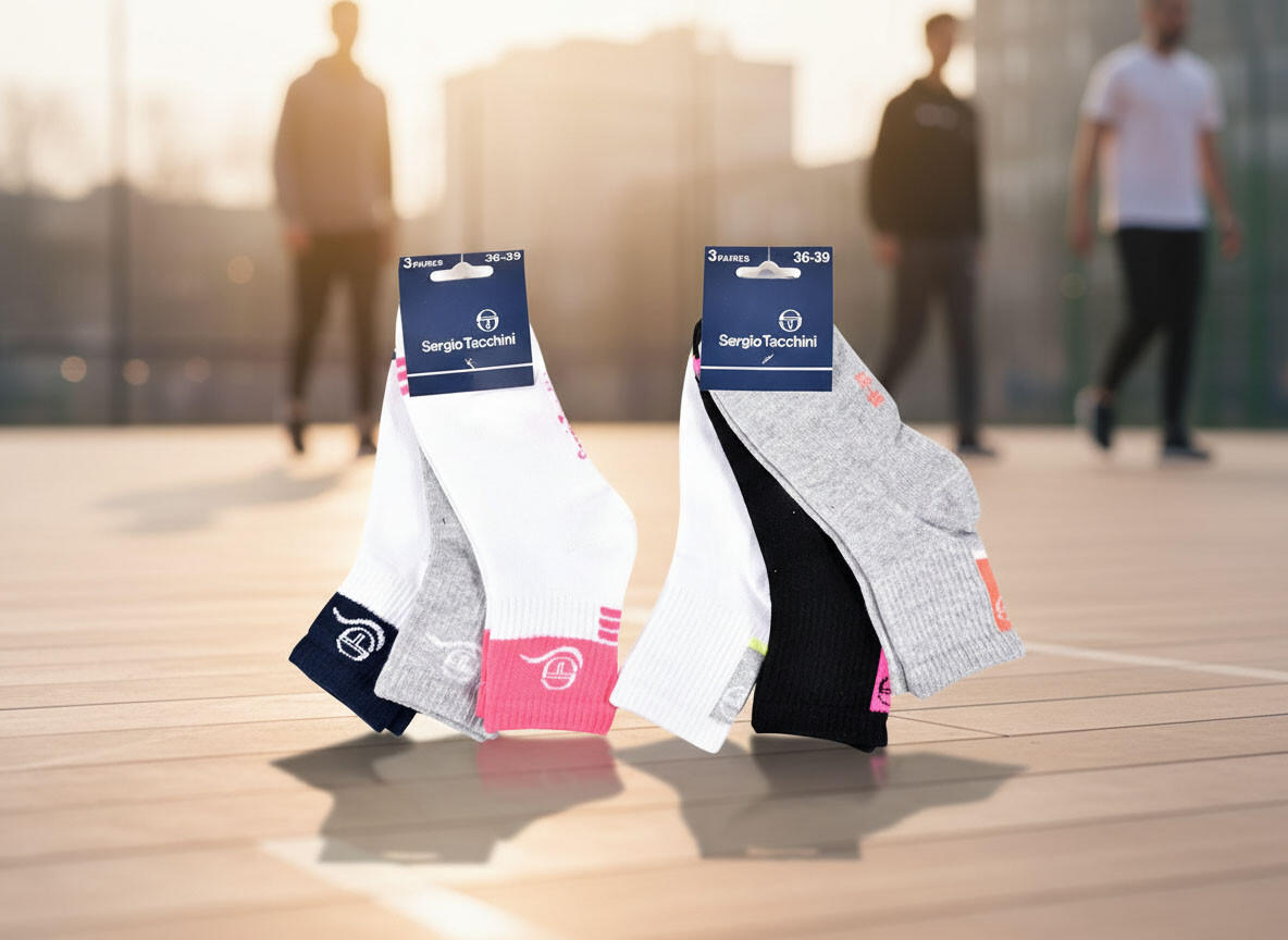 Sergio Tacchini Pack Calcetines cortos para niña Quarter Lote de 6 5/7