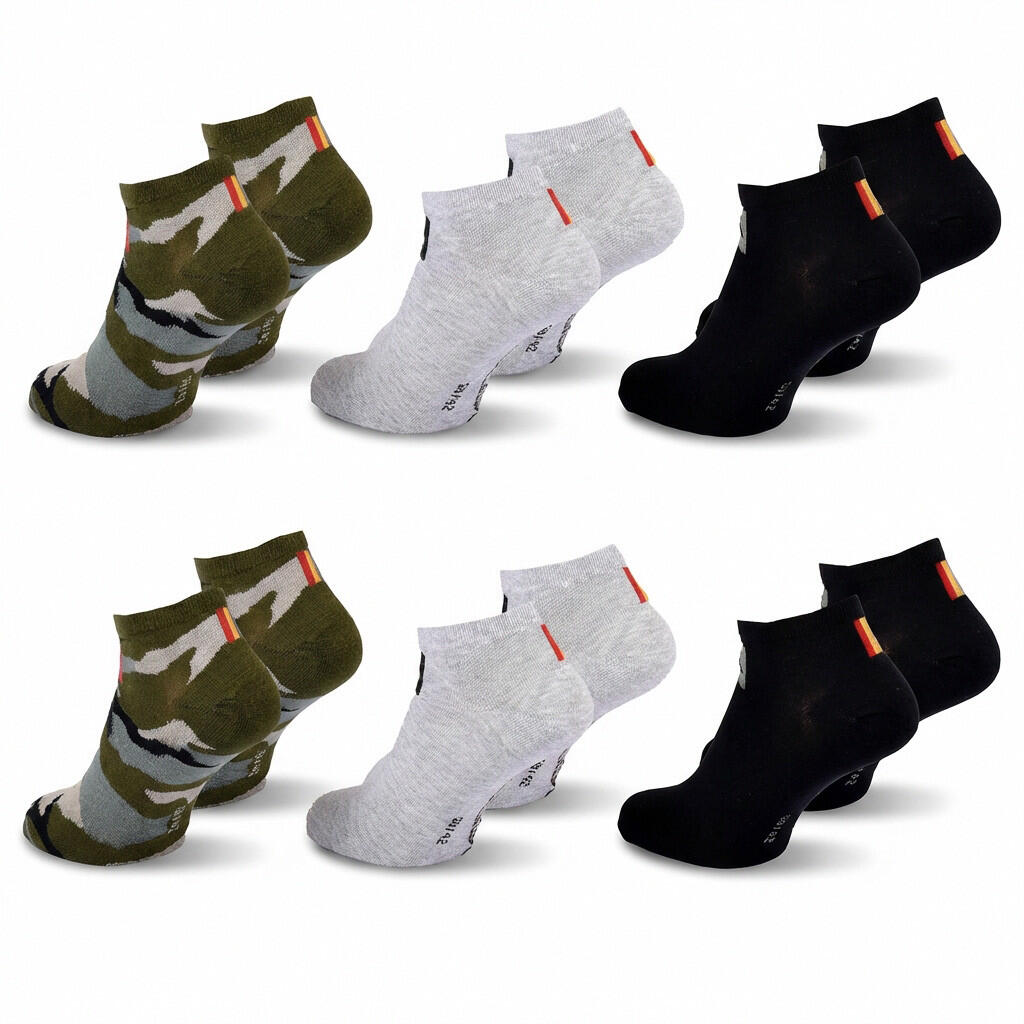 Quiksilver Confezione di calzini da uomo SNEAKER Set da 6 paia Sport 4/7