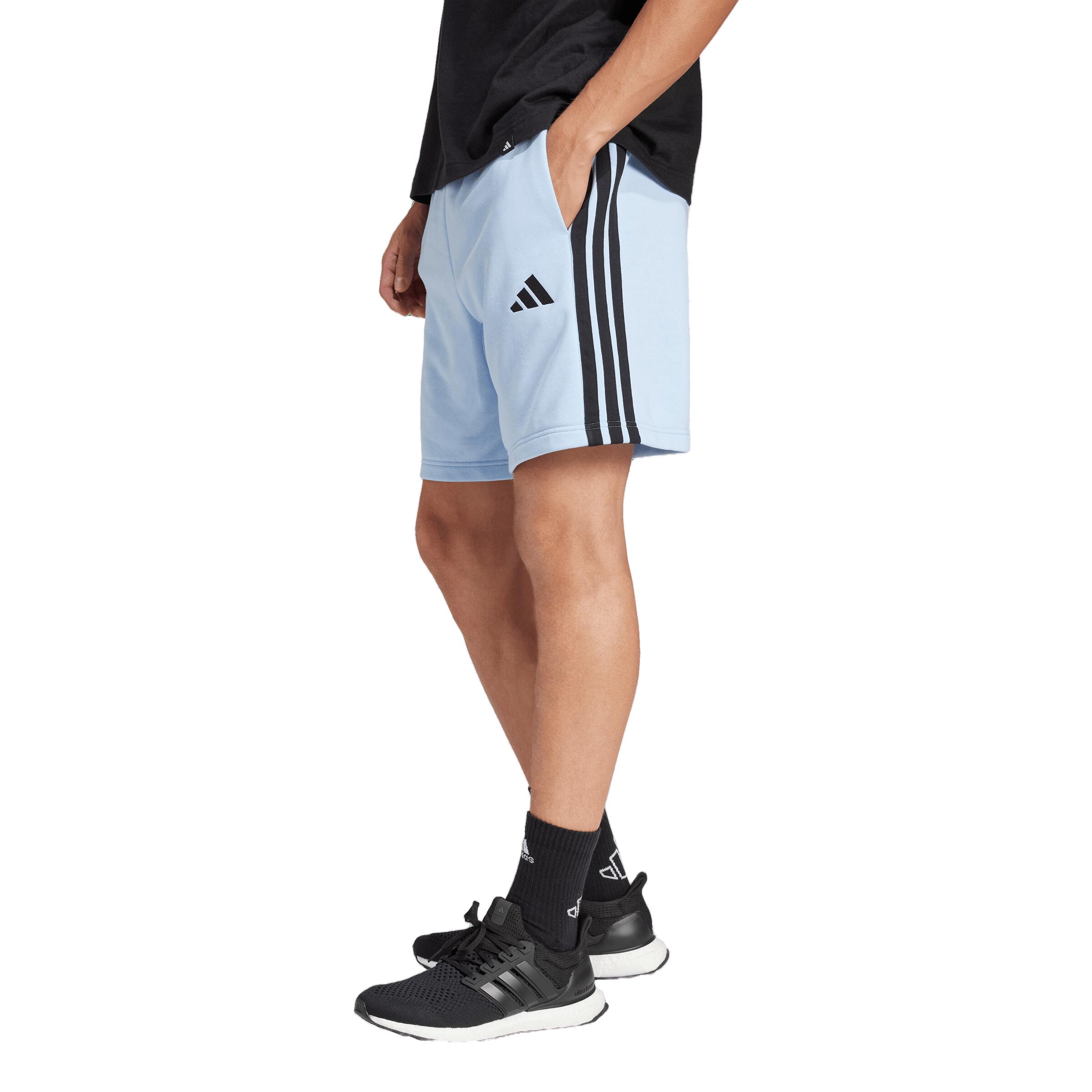 Essential 3-Stripes French Terry Shorts Heren Short BLACK 2/4