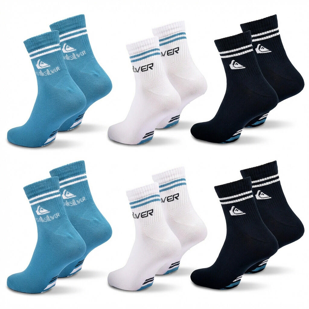 Quiksilver Confezione di calzini da uomo QUARTER Set da 6 paia Sport 4/7