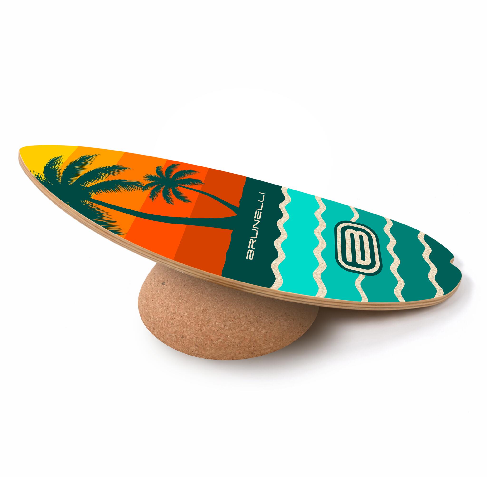 Halfshell 88cm Balance Board Set Holz mit Halbkugel – Gleichgewicht & Koordinati 2/5