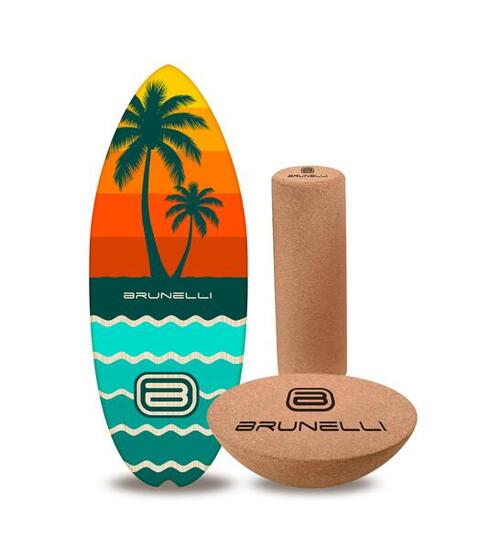 Set Balance Board Halfshell 88 cm avec rouleau liège & demi-sphère
