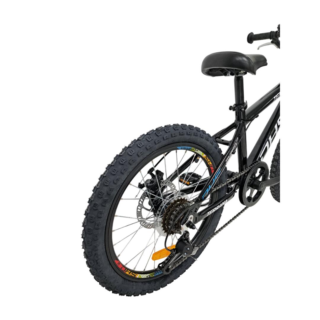 Kinderfahrrad DHS Terrana 2023 – 20 Zoll, Modell 2026, schwarz-blau 6/7