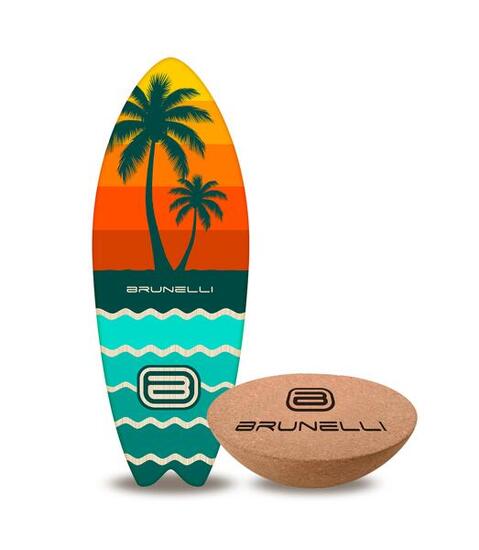 Surfer Balance Board Set Holz mit Halbkugel – Gleichgewicht & Koordination