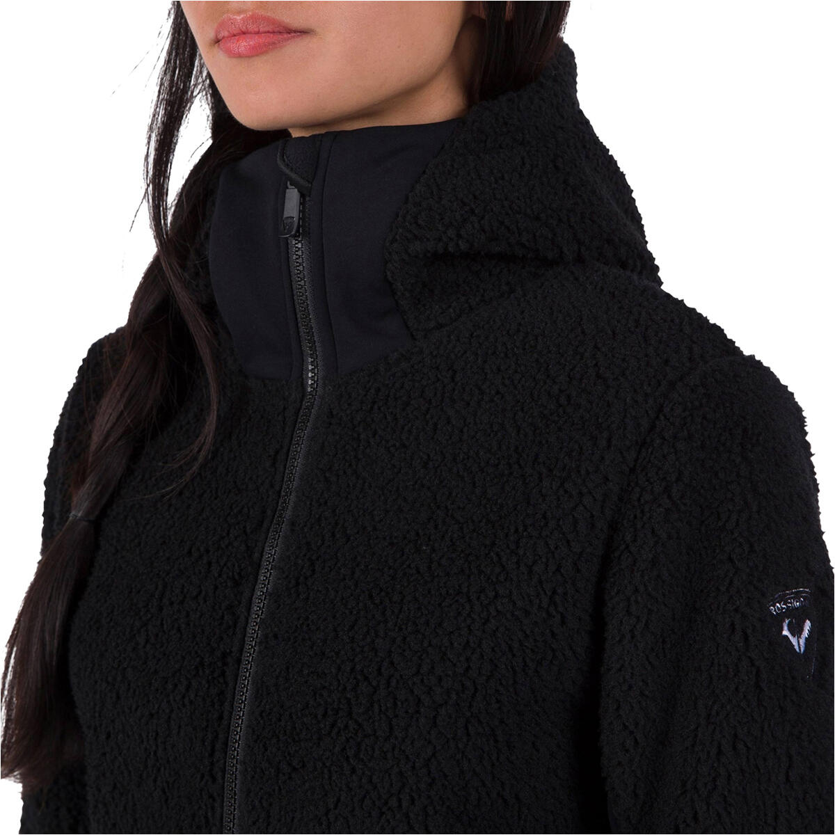 Damen Fleece-Skijacke mit durchgehendem Reißverschluss Rossignol Wispile 3/7