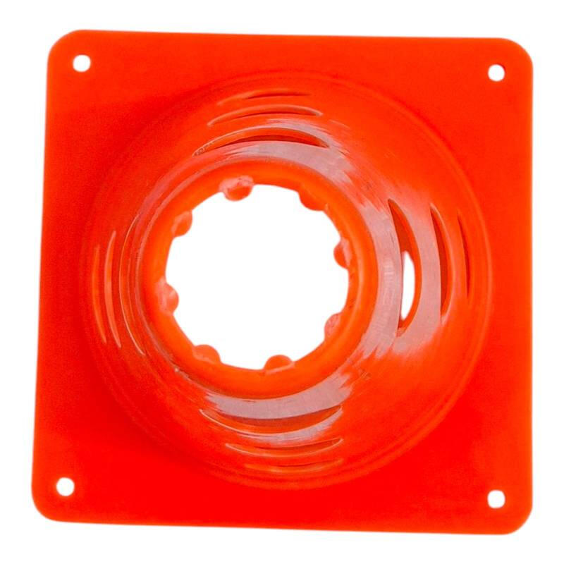 Set 10 conuri antrenament Sportech, 30 cm, cu găuri, portocalii