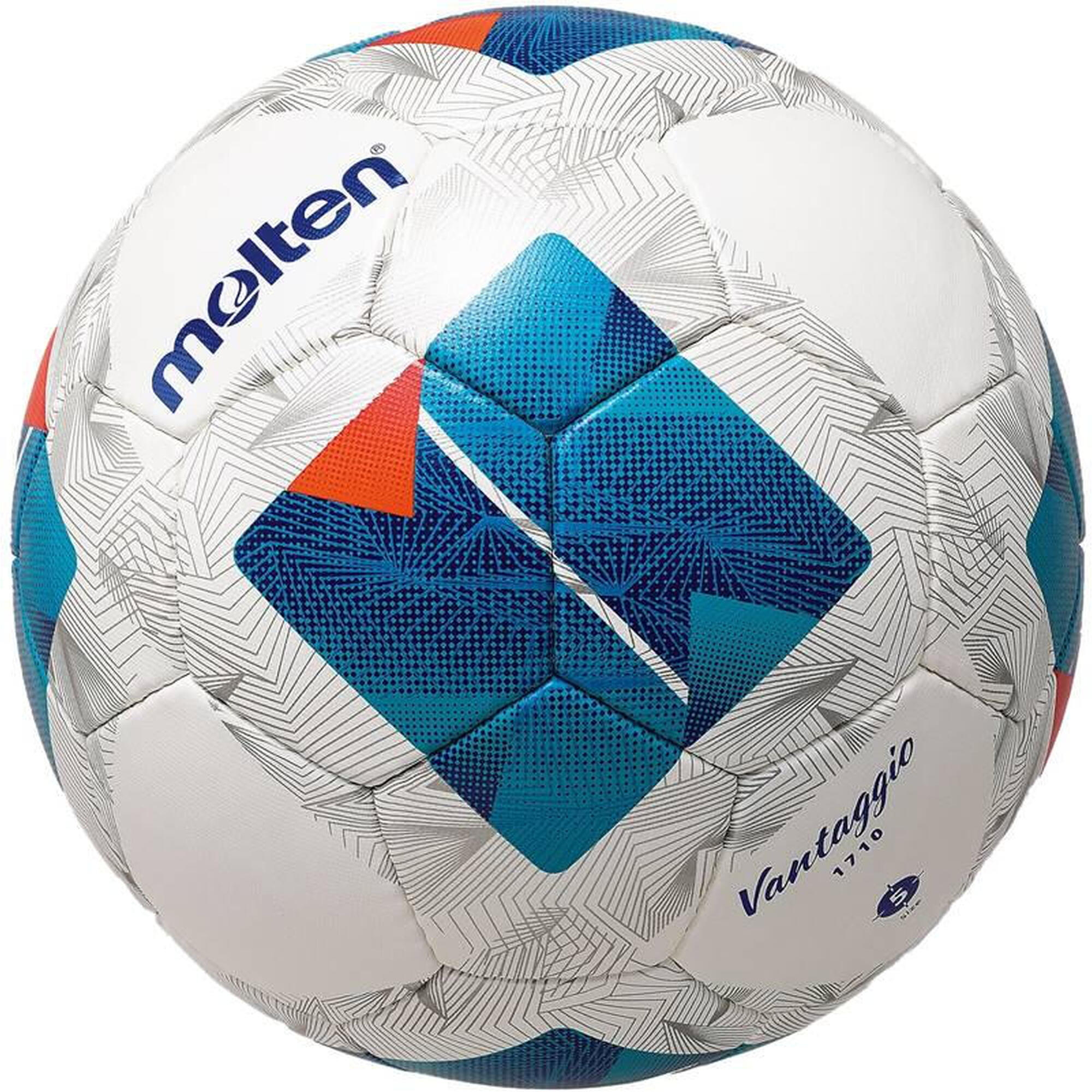 Set 9 mingi fotbal Molten F5N1710 marimea 5, sac transport Molten, pompa Molten