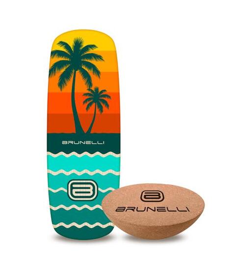 Pill Balance Board Set Holz mit Halbkugel – Gleichgewicht & Koordination