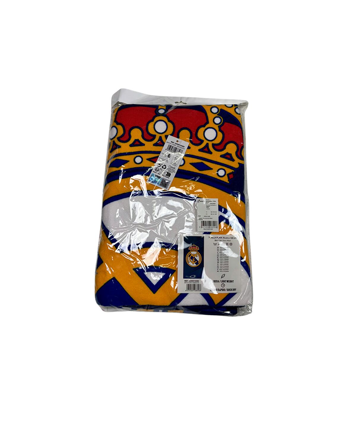 Toalla Playa Oficial Real Madrid Azul 3/4