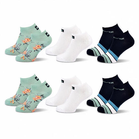 Quiksilver Pack de Chaussettes Homme SNEAKER Lot 6 Paires Sport