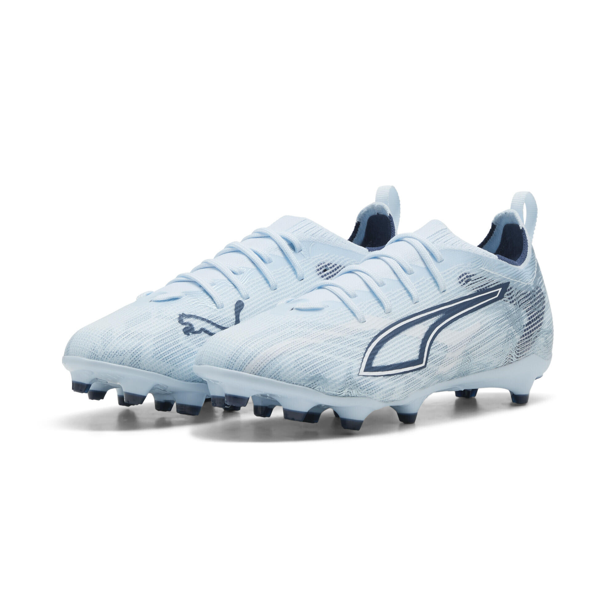 Ghete fotbal copii talpă cu crampoane Ultra 6 Pro FG/AG, galben PUMA